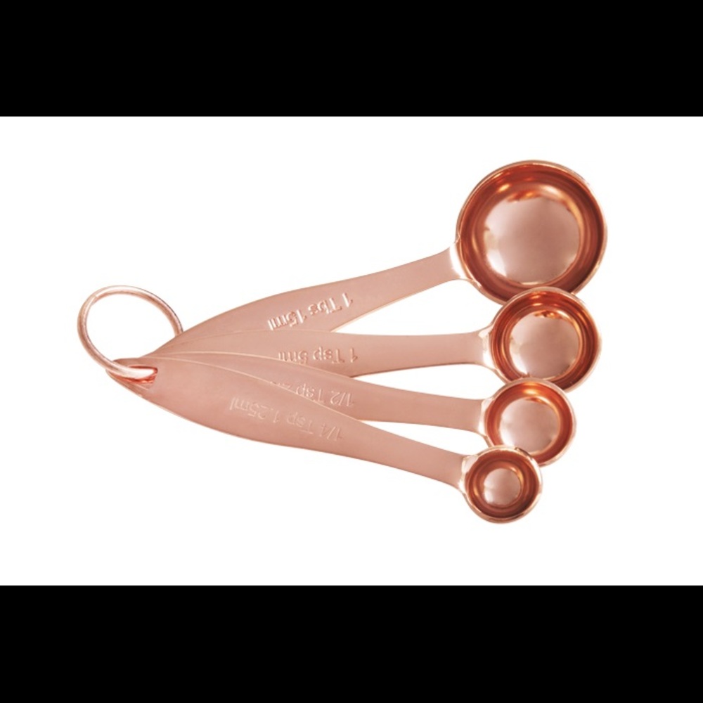 Giadzy Copper/Rose Gold Measuring Spoon Set